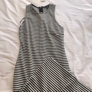 Stripped Body Con Dress